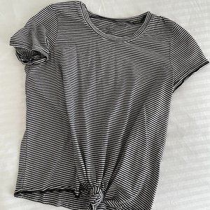 Madewell Striped Tie Tee (S)